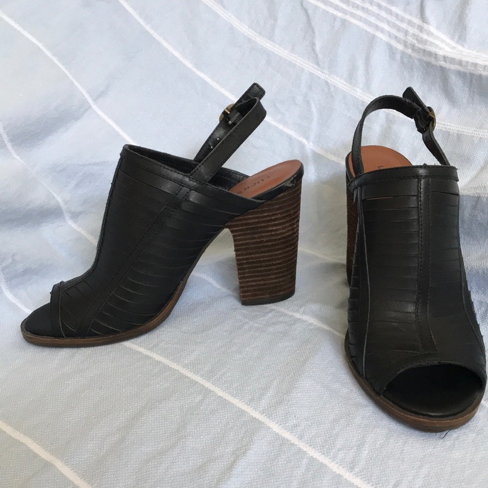 Lucky Brand Block Heel Mules - sz 7